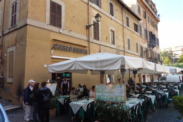 Información restaurante Carlo Menta en Trastevere Roma 0