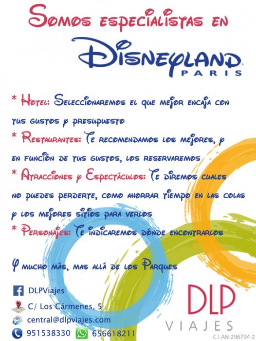 SUPEROFERTA a Disneyland Paris desde 3 octubre DLP VIAJES