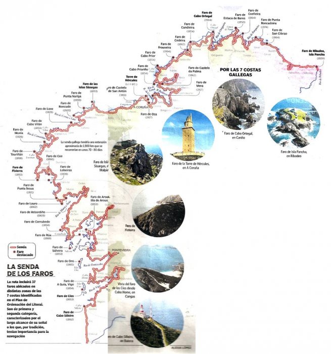 Ruta de los Faros de Galicia: Ruta dos Faros