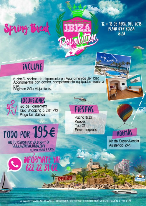 Poster Ibiza Revolution 2017, Semana Santa 2017 en Ibiza
