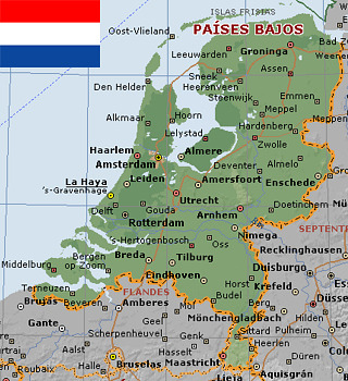 Mapa Holanda, Viaje a Holanda: Consejos, información, rutas, itinerarios
