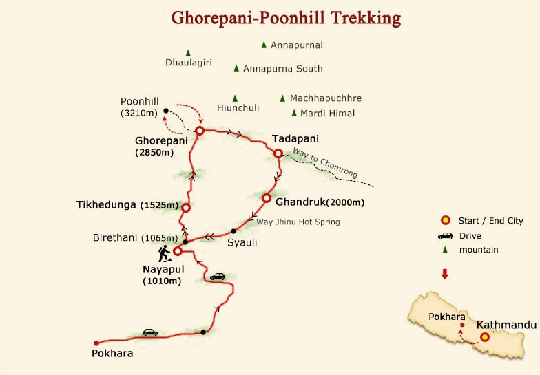 Trekking Poon Hill: Ghorepani, Ghandruk -Annapurnas, Nepal 1