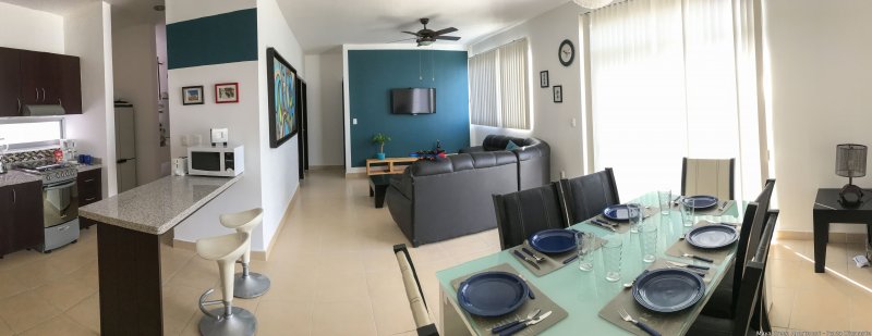 Vista interior, Departamento Vacacional Playa del Carmen, México 2