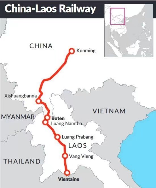 Desde Yunnan a Laos en tren TGV (Kunming-Vientiane)