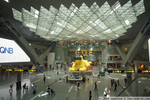 Terminal del Aeropuerto de Doha
Terminal del moderno Aeropuerto de Doha

