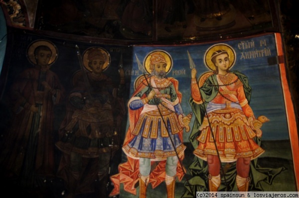 Pinturas interiores del Monasterio de Preobrazhénski - Veliko Tarnovo
Llamativa la diferencia entre las pinturas restauradas y las sin restaurar... ¿cual es cual?
