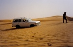 Atascados en las dunas