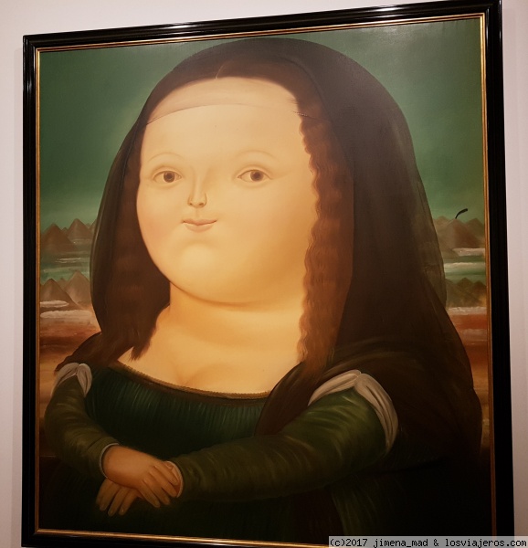 La Mona Lisa de Botero, de todas es mi preferida
Retrato de la Mona Lisa de Botero en el Museo del artista en Bogotá
