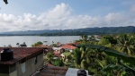 Livingston, vistas desde la habitación del hotel Casa Escondida, Guatemala
