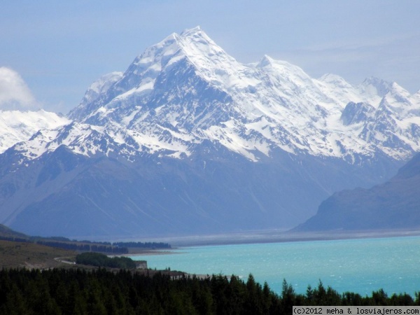 El monte Cook sobre el lago Pukaki - Nueva Zelanda
 - New Zealand