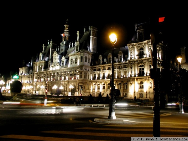 Hotel de Ville París
iluminación nocturna
