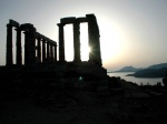 Atardecer en el templo de Poseidón