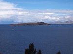 Isla de la luna en el lago Titicaca