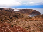 La isla del Sol en el lago Titicaca