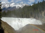 Arco iris en Wapta Falls