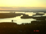 Atardecer sobre los montones de islas de Kuopio
Kuopio Puijo Tower