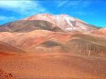 Colored mountain in the way to Laguna Brava