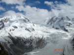 Glaciar en los Alpes suizos