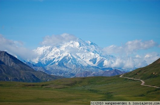 Mount McKinley, Denali National Park, Alaska
Mt McKinley (6194 m) es el pico más alto de norteamérica.
