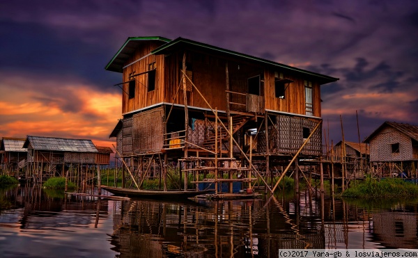 Lago Inle (Myammar)
Casa palafito en el lago Inle.
