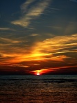 Sunset on the beach of Barbate
