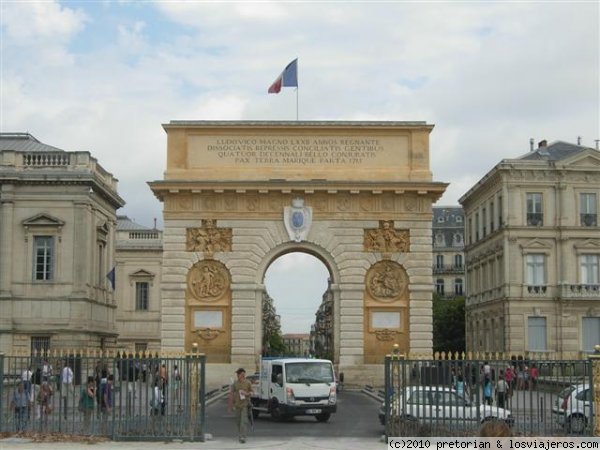 Arco del Triunfo. Montpellier.
Arco del Triunfo de la ciudad de Montpellier.
