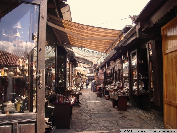 Centro
Primeras casas de Sarajevo,hoy son tiendas, centro antiguo. Sarajevo
