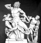 Estatua de Laocoonte y sus hijos