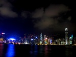 Vista de Hong Kong de noche