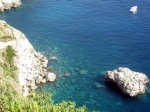 Agua cristalina en la Isla de Capri