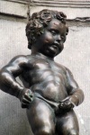 El Manneken pis de cerca