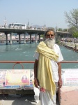 sadhu on the banks of the river