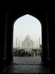 Taj Mahal desde la puerta