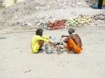 sadhus cocinando