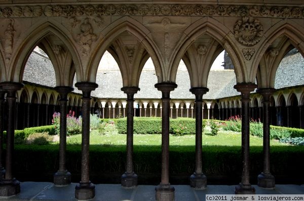 Cloister of the Abbey of Saint Michel - France