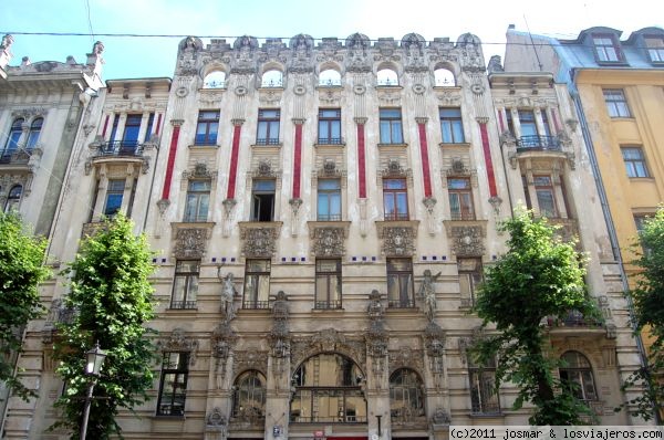 Calle Alberta. Riga
Fachada Art Nouveau en Riga conocida como la Paris del este
