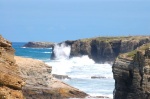 Pleamar en Playa de las Catedrales (Lugo)