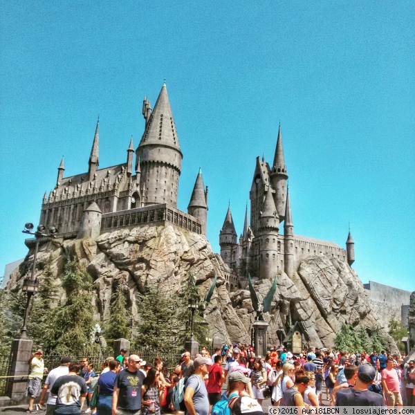 castillo de Harry Potter
zona de Hogwarts, de Harry Potter, en el parque temático Universal Studios Hollywood
