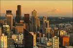 Atardecer en Seattle desde la Space Needle, Seattle (Washington)