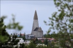 Iglesia Hallgrímskirkja desde Perlan, Reykjavik (Islandia)