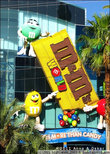 Tienda de m&m - Las Vegas
Nunca había visto tantos m&m's juntos.
