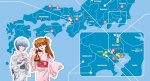 Japan Anime Map - Japón