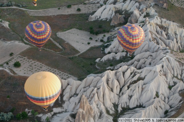 Sobrevolando la Capadocia
Vista del 