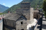 Interior de Montebello en Bellinzona