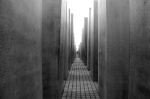 Pasillos del memorial del holocausto en Berlín