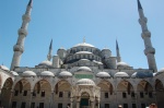 Entrada a la Mezquita Azul de Estambul