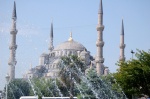 Source and Blue Mosque in Istanbul