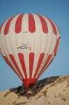 Touching the hill in Cappadocia