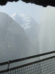 Jungfrau desde detrás de la cascada Staubbach