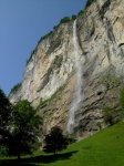 La cascada Staubbach en Lauterbrunnen